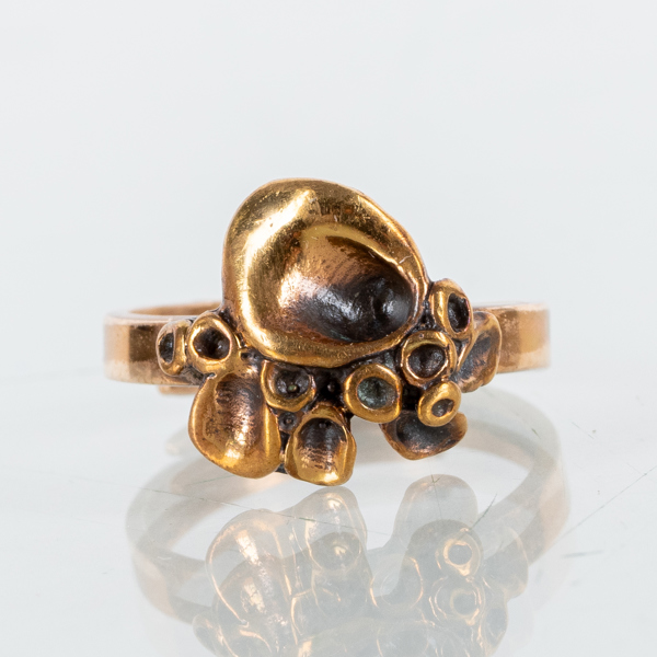 HANNU IKONEN, ring, brons, "Lava", Valo Koru, Finland