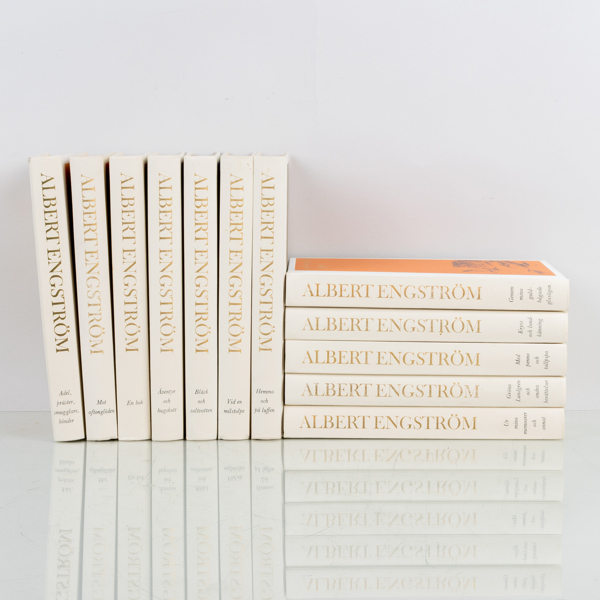 ALBERT ENGSTRÖM, 11 st, böcker, Albert Bonniers förlag, 1965