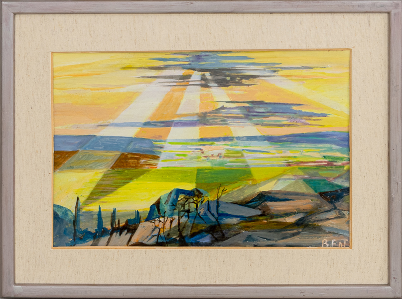 BERTIL EKFELDT (1920-2004), olja på pannå, signerad