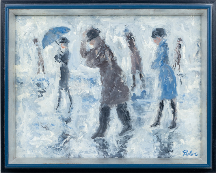 IVAN PETERSSON, olja på pannå, signerad