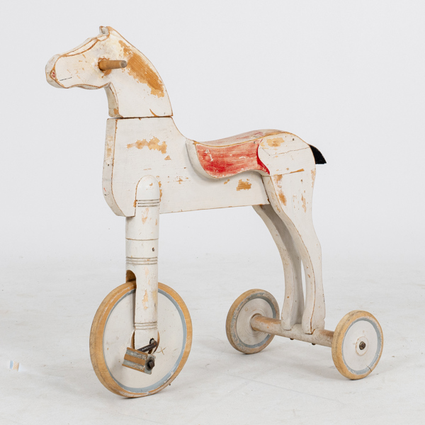 TRAMPHÄST, målat trä, 1900-talets första hälft