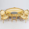 SALONGSMÖBEL, 4 del, gustaviansk stil, 1800-/1900-tal