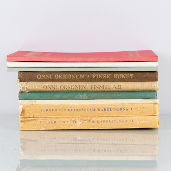 KONSTLITTERATUR, 9 st, 1900-tal