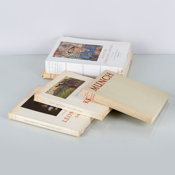 KONSTLITTERATUR, 5 st, 1900-tal