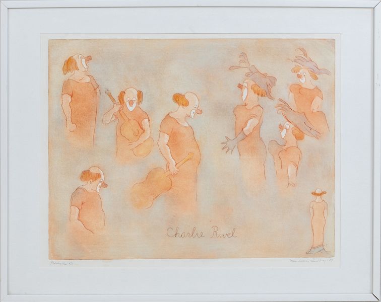 ULLA-MONICA LINDBERG (1923-2010), färglitografi, signerad och daterad -84