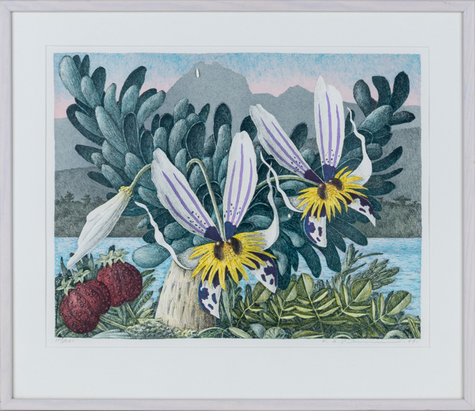 KARL AXEL PEHRSON (1921-2005), färglitografi, signerat och daterad -87