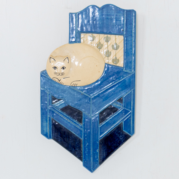 MARGARETA HENNIX (född 1941), väggrelief, stengods, Gustavsberg