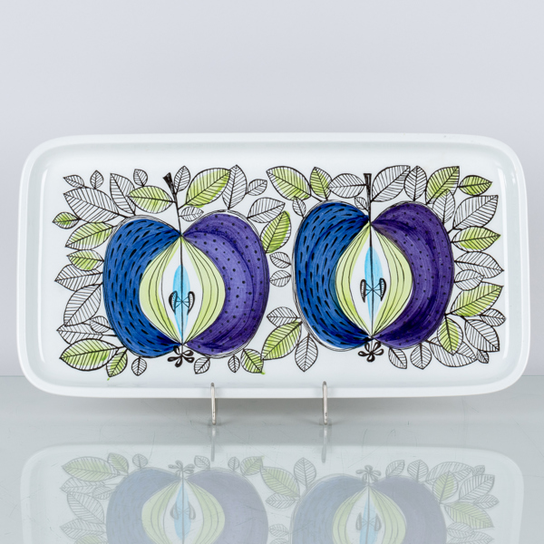 SIGRID RICHTER bricka/fat, porslin, "Eden", Rörstrand, formgiven 1956-69