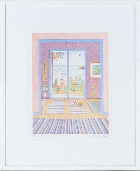 MONA STARFELT (1931-2008), färglitografi, signerad och numrerad 2/260