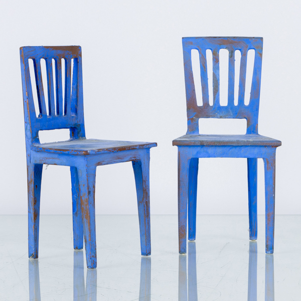 HANS EDBLAD, bokstöd, 1 par, målad metall, Fafner, Singö