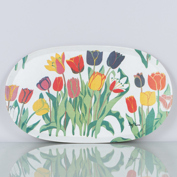 JOSEF FRANK, bricka, "Tulpaner", Firma Svenskt Tenn