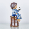 LISA LARSON, figurin, stengods, "Blomsterflicka", Gustavsberg
