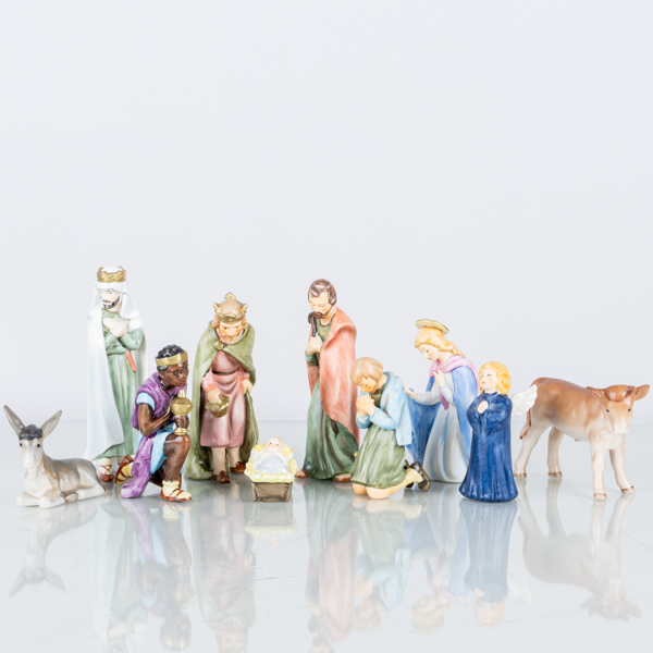 FIGURINER, 10 st, porslin, Goebel, Tyskland, 1900-talets andra hälft