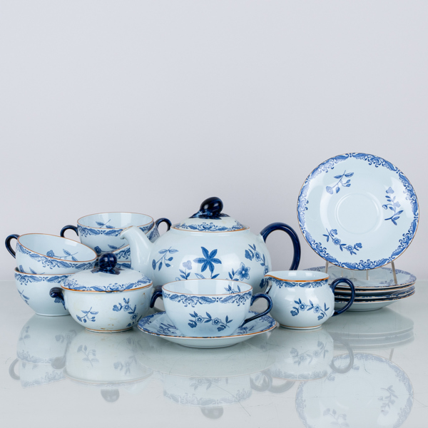 TESERVIS, 9 del, porslin, "Ostindia", Rörstrand