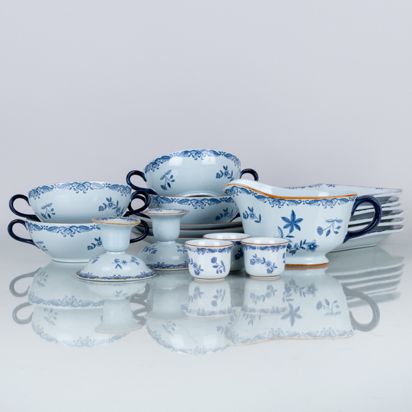 SERVISPORSLIN, 15 st, porslin, "Ostindia", Rörstrand, 1900-/2000-tal