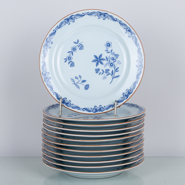 ASSIETTER, 12 st, porslin, "Ostindia", Rörstrand, 2000-tal