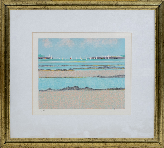 ANDRÉ BOURRIÉ (född 1936), färglitografi, signerad och numrerad 131/175