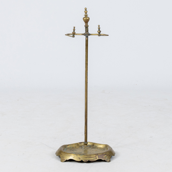 PARAPLYSTÄLL, mässing, 1900-talets första hälft