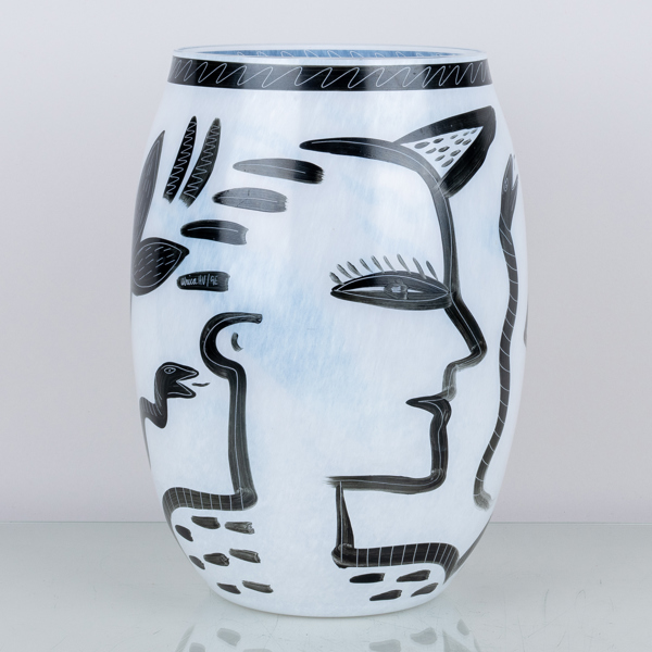 ULRICA HYDMAN-VALLIEN, vas, glas "Caramba", Kosta Boda, signerad 