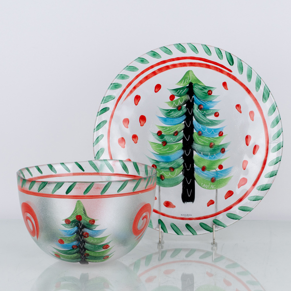 ULRICA HYDMAN-VALLIEN, skål samt fat, glas, Kosta Boda