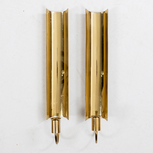 PIERRE FORSELL, 1 par väglampetter, mässing, "Reflex", Skultuna