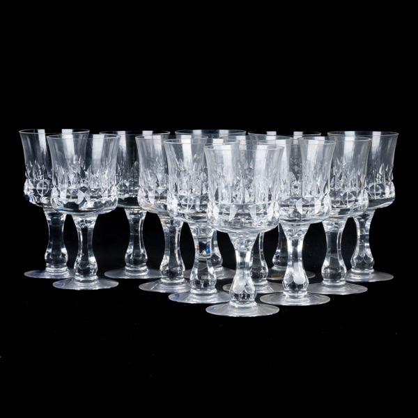 GÖRAN WÄRFF, 12 st vinglas, "Prince", Kosta Boda