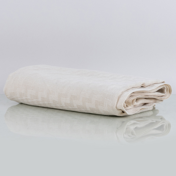 DUK, linnedamast, sannolikt 1900-talets slut, ca 250 x 137 cm