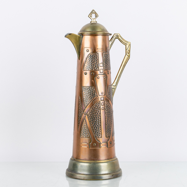 VINKANNA, koppar och mässing, jugend, tidigt 1900-tal