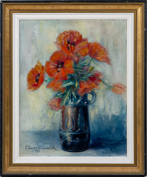 OIDENTIFIERAD KONSTNÄR, olja på duk, otydligt signerad och daterad 1923