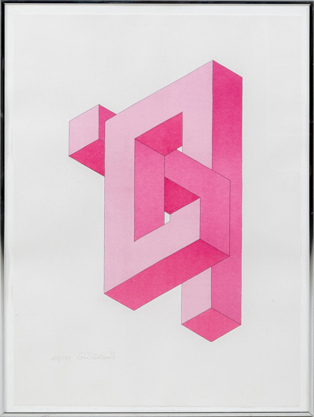 OSCAR REUTERSVÄRD, färglitografi, signerad samt numrerad 143/180