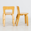 ALVAR AALTO, 1 par barnstolar, modell N65, 1900-talets andra hälft 