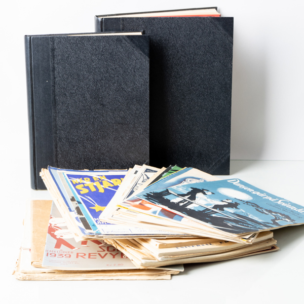 SAMLING NOTBÖCKER OCH BLAD, 1900-talets första hälft 