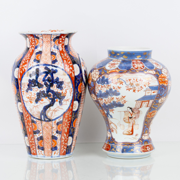 VASER, 2 st, porslin, Japan, 1800-tal