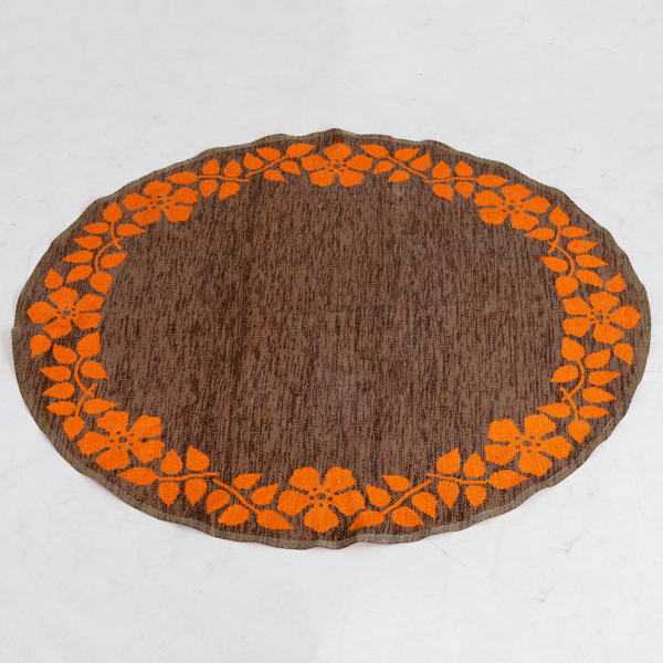 PLASTMATTA, rund, enligt uppgift Pappelina