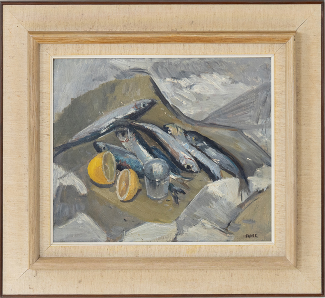 GUSTAF ADOLF FAHLE (1906-1989), olja på pannå, signerad