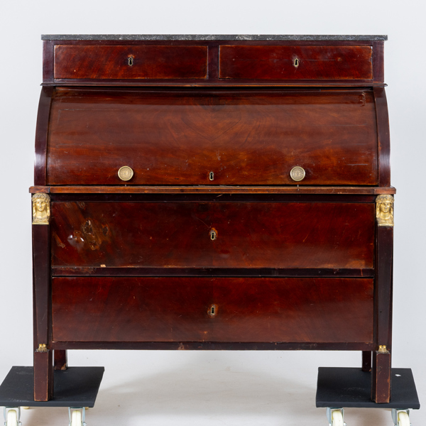 SEKRETÄR, med rullklaff, 1800-tal