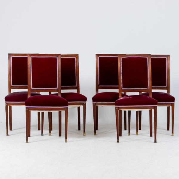 STOLAR, 6 st, empirestil, 1800-/1900-tal