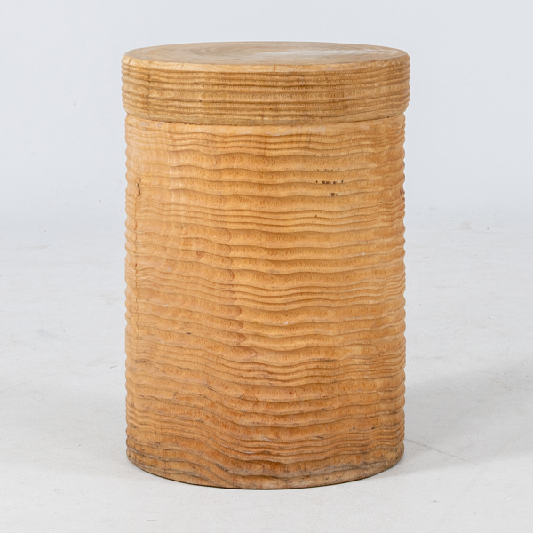 SIDOBORD/PALL, mangoträ, 1900-talets andra hälft, enligt uppgift NK Nordiska Kompaniet