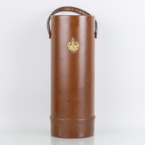 PARAPLYSTÄLL, konstläder, 1900-talets mitt