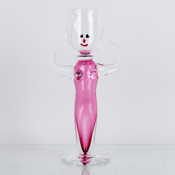 ERIK HÖGLUND, pokalglas, Strömbergshyttan 1991, signerad