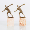 OKÄND KONSTNÄR, 2 st skulpturer, brons, 1900-tal