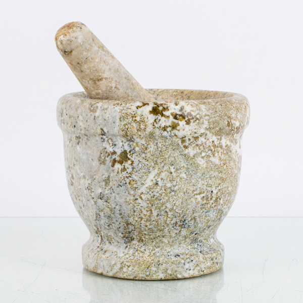 MORTEL, med stöt, marmor, 1900-tal