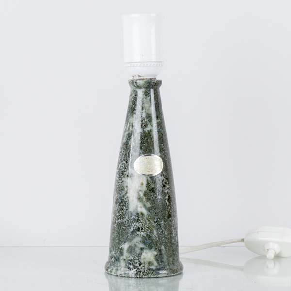 GEORG MALMKVIST, bordslampa, kolmårdsmarmor, Kolmården, 1900-tal