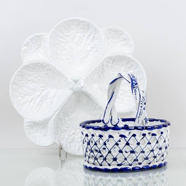 FAT OCH GALLERSKÅL, porslin, Portugal, 1900-talets andra hälft 