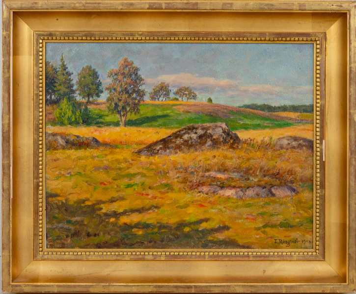 ENOCH RINGNÉR  (1870-1967), olja på pannå, signerad och daterad 1944