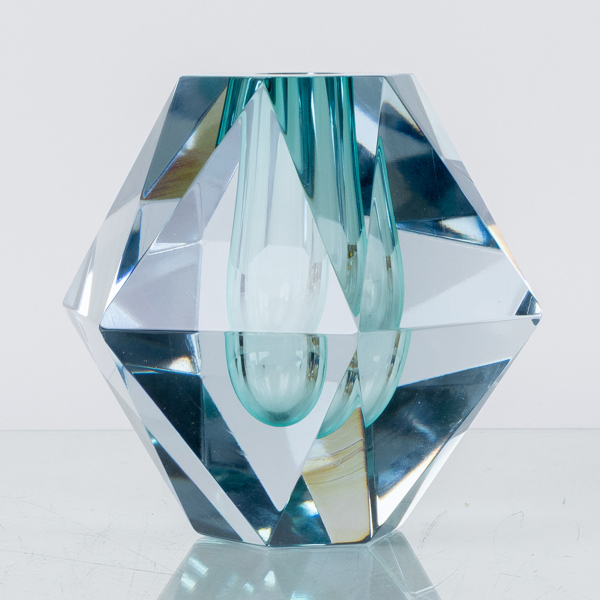 ASTA STRÖMBERG, vas, glas, "Diamant", Strömbergshyttan, signerad