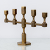 KANDELABER, mässing, Metallslöjden Gusum, signerad och daterad BK 1975