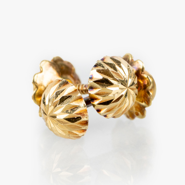 ÖRHÄNGEN, 1 par, 18k guld, tot vikt ca 0,5 g