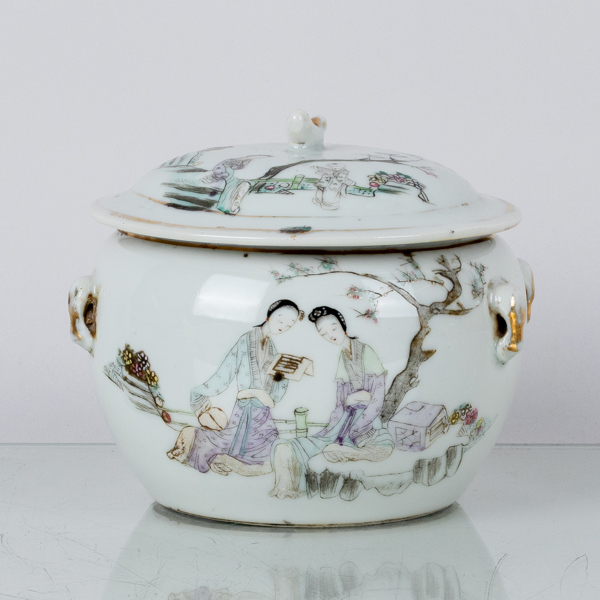 LOCKSKÅL, porslin, Japan, 1800-/1900-tal