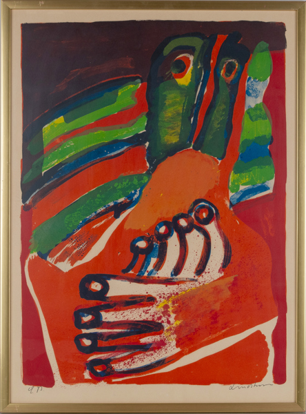 BENGT LINDSTRÖM (1925-2008), färglitografi, signerad